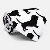 Basset Hound Stropdas (Opgerold)