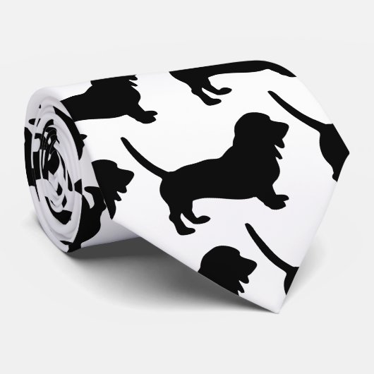 Basset Hound Stropdas (Opgerold)