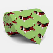 Basset Hound Stropdas (Opgerold)