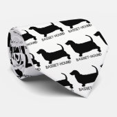Basset Hound Stropdas (Opgerold)