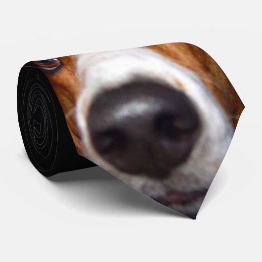 Basset Hound Stropdas (Opgerold)