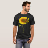 Basset Hound Sunflower T-shirt (Voorkant volledig)