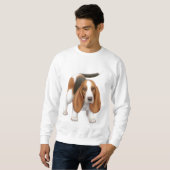 Basset Hound Sweatshirt (Voorkant volledig)