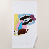 Basset Hound Swimsuit Model Strandlaken (Voorkant)