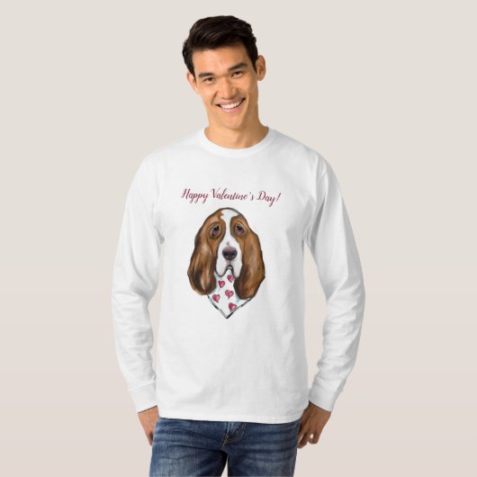 Basset Hound T-shirt (Voorkant volledig)