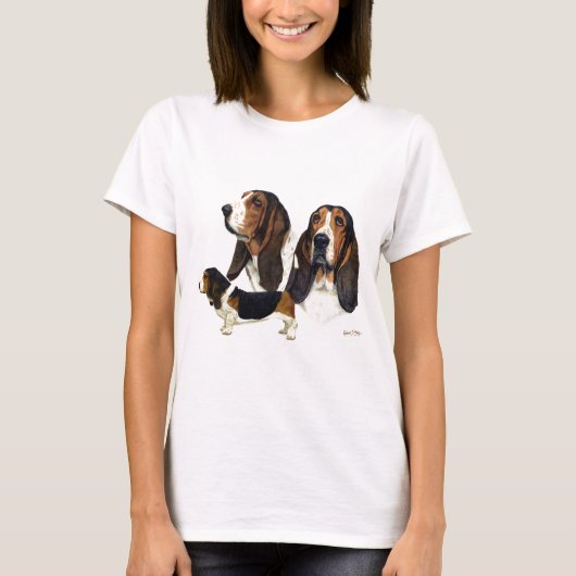 Basset Hound T-shirt (Voorkant)