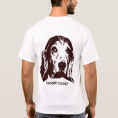 Basset Hound T-shirt (Achterkant)