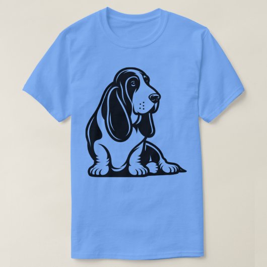 Basset Hound T-shirt (Design voorkant)