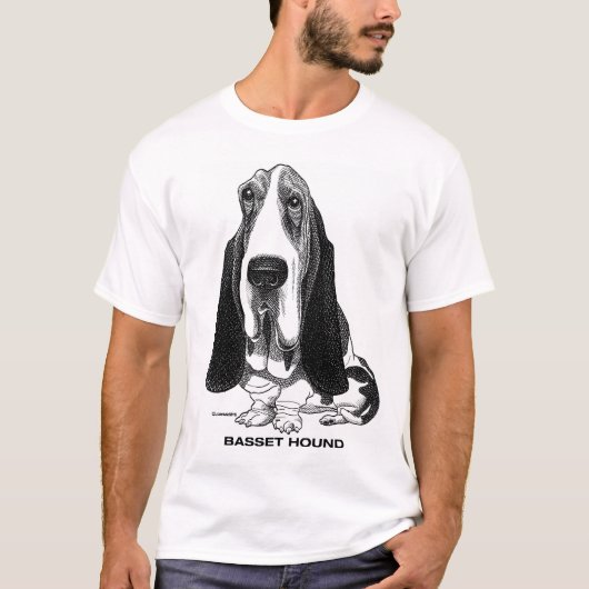 Basset Hound T-Shirt (Voorkant)