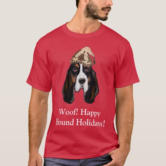 BASSET HOUND T-SHIRT (Voorkant)