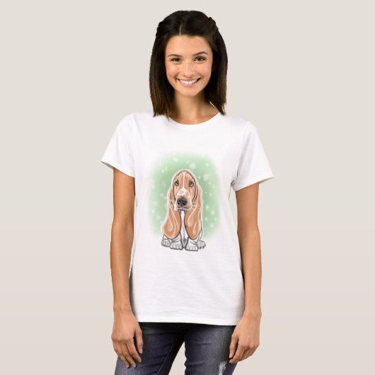 Basset Hound T-shirt (Voorkant volledig)