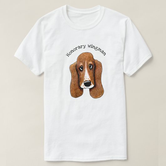 Basset Hound T-Shirt (Design voorkant)