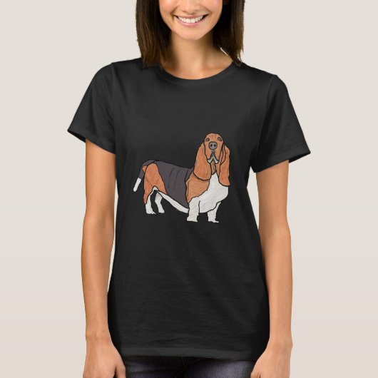 Basset Hound T-shirt (Voorkant)