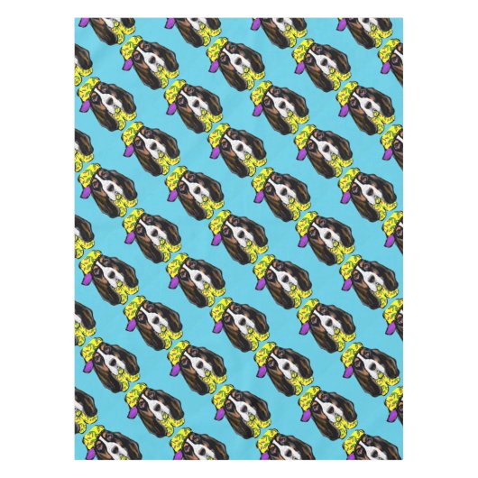 Basset Hound Tafelkleed (Voorkant)