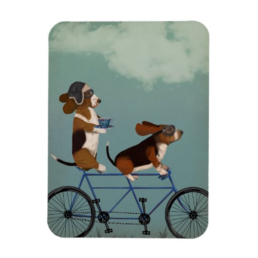 Basset Hound Tandem Magneet (Verticaal)