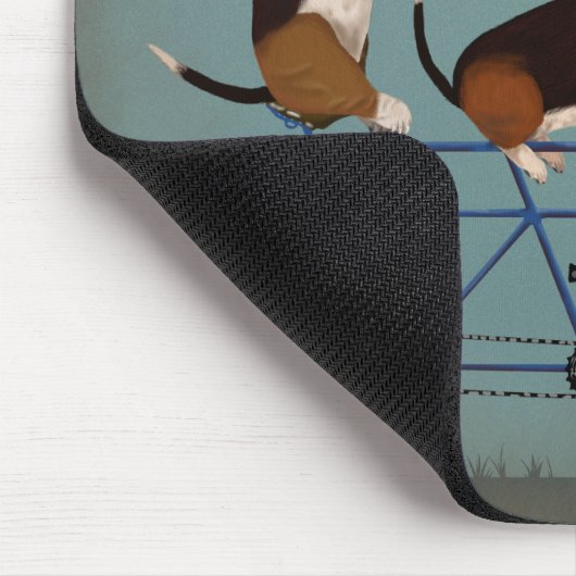 Basset Hound Tandem Muismat (Hoek)