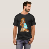 Basset Hound Tattoos Ik hou van Hondenliefhebber G T-shirt (Voorkant volledig)