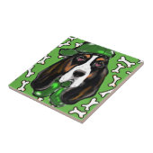 Basset Hound Tegeltje (Zijkant)