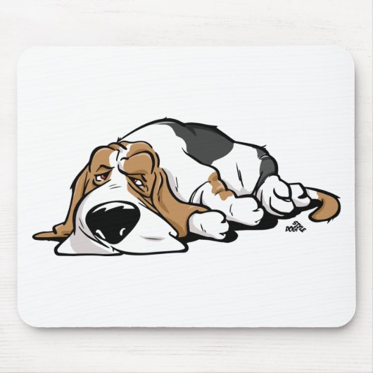 Basset Hound-tekenhond Muismat (Voorkant)