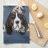 BASSET HOUND THEEDOEK (Quarter Fold)