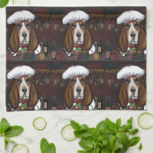 BASSET HOUND THEEDOEK (Gevouwen)