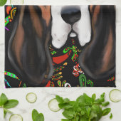 BASSET HOUND THEEDOEK (Gevouwen)