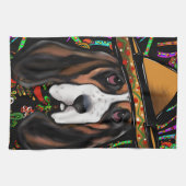 BASSET HOUND THEEDOEK (Horizontaal)