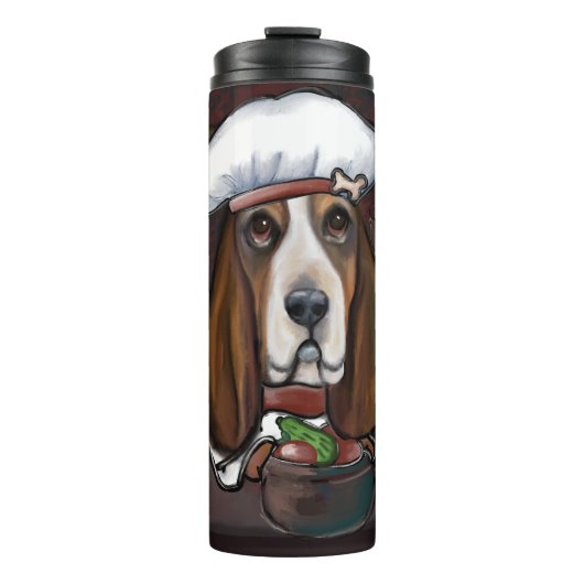 BASSET HOUND THERMOSBEKER (Voorkant)