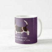 Basset Hound Thinking of You Design Koffiemok (Voorkant rechts)