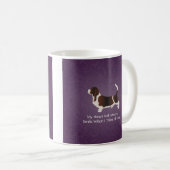 Basset Hound Thinking of You Design Koffiemok (Voorkant rechts)