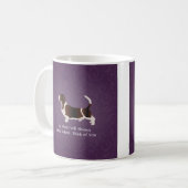 Basset Hound Thinking of You Design Koffiemok (Voorkant links)