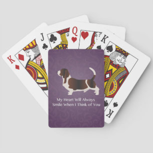 Basset Hound Thinking of You Design Speelkaarten