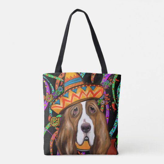 BASSET HOUND TOTE BAG (Achterkant)