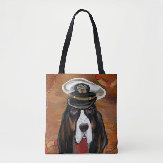 BASSET HOUND TOTE BAG (Voorkant)
