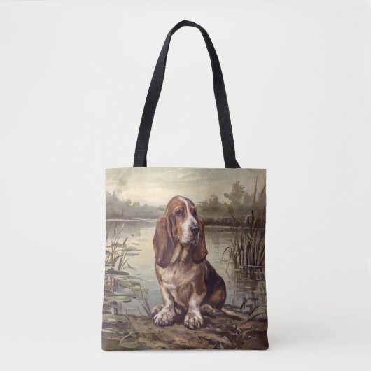 Basset Hound Tote Bag (Voorkant)