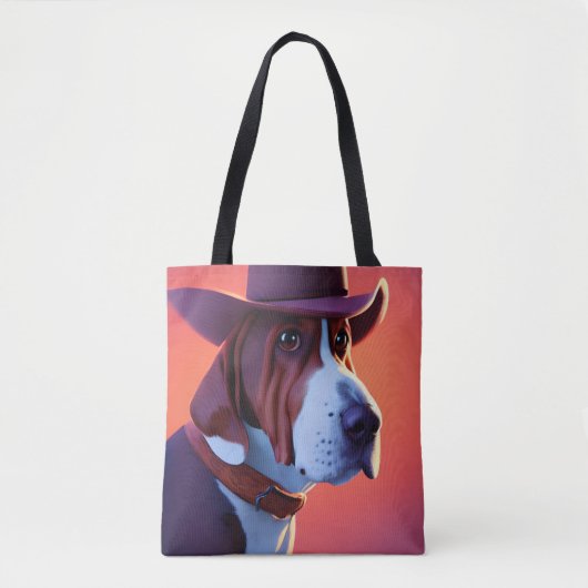 Basset Hound Tote Bag (Voorkant)