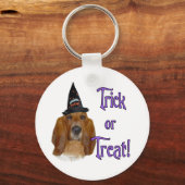 Basset Hound Trick Sleutelhanger (Voorkant)