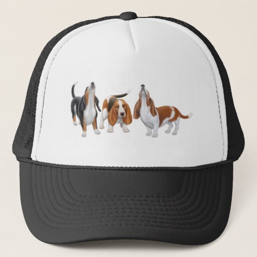 Basset Hound Trio-Pet Trucker Pet (Voorkant)