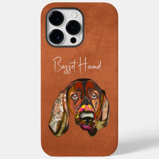 Basset Hound Ugly Face Hoesje-Mate iPhone Case (Achterkant)