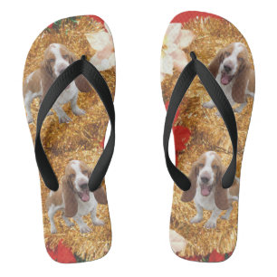 Basset Hound Ugly KerstSweater Teenslippers