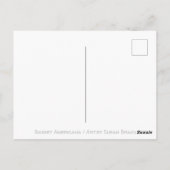 BASSET HOUND UNCLE SAM, PATRIOTTISCH HOND BRIEFKAA BRIEFKAART (Achterkant)