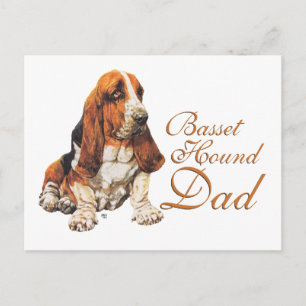 Basset Hound Vader Briefkaart