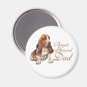 Basset Hound vader Magneet (Voorkant / Achterkant)