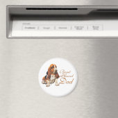 Basset Hound vader Magneet (Insitu (Vaatwasser))