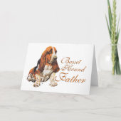 Basset Hound Vaderdag Kaart (Voorkant)