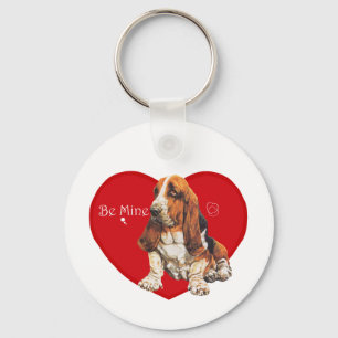 Basset Hound Valentijn Sleutelhanger
