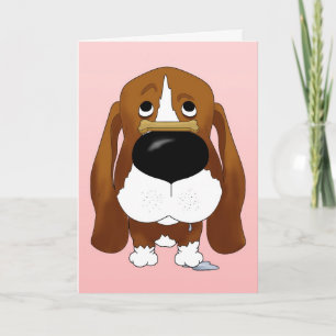 Basset Hound Valentijnsdag Kaart