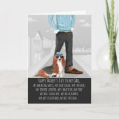 Basset Hound van de Dog Vaderdag Kaart (Voorkant)