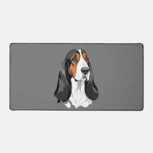 Basset Hound Vector Grafische Kunst Portret Dier Bureaumat