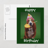 Basset Hound Verjaardag Lollipop Briefkaart (Voorkant / Achterkant)